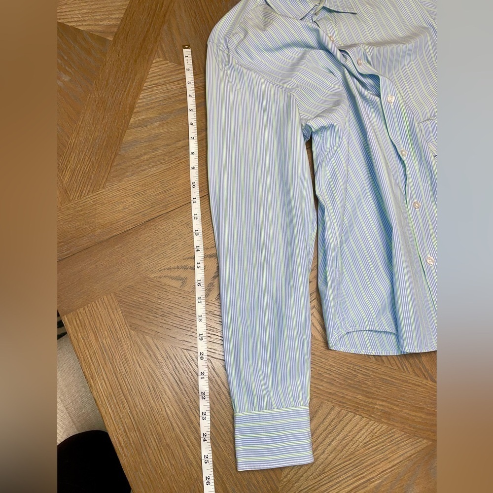 BOSS Hugo Boss Lex Striped Button Down Long Sleeve Formal Shirt Regular Fit - Picture 7 of 10